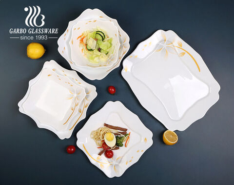 Luxury opal glassware dinner set for Algeria and Egypt