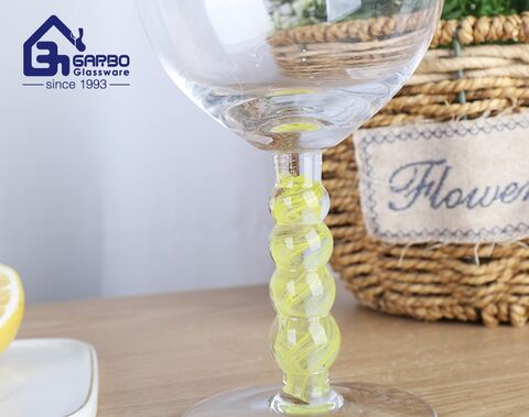 Small MOQ 20oz gift item hand made wine glass