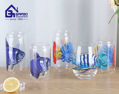 TOP selling decal printing glass water cup