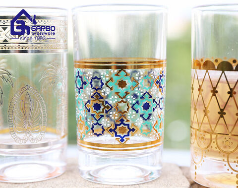 Pack de verres à boire Verres à thé marocains Ensemble de 12 PCS