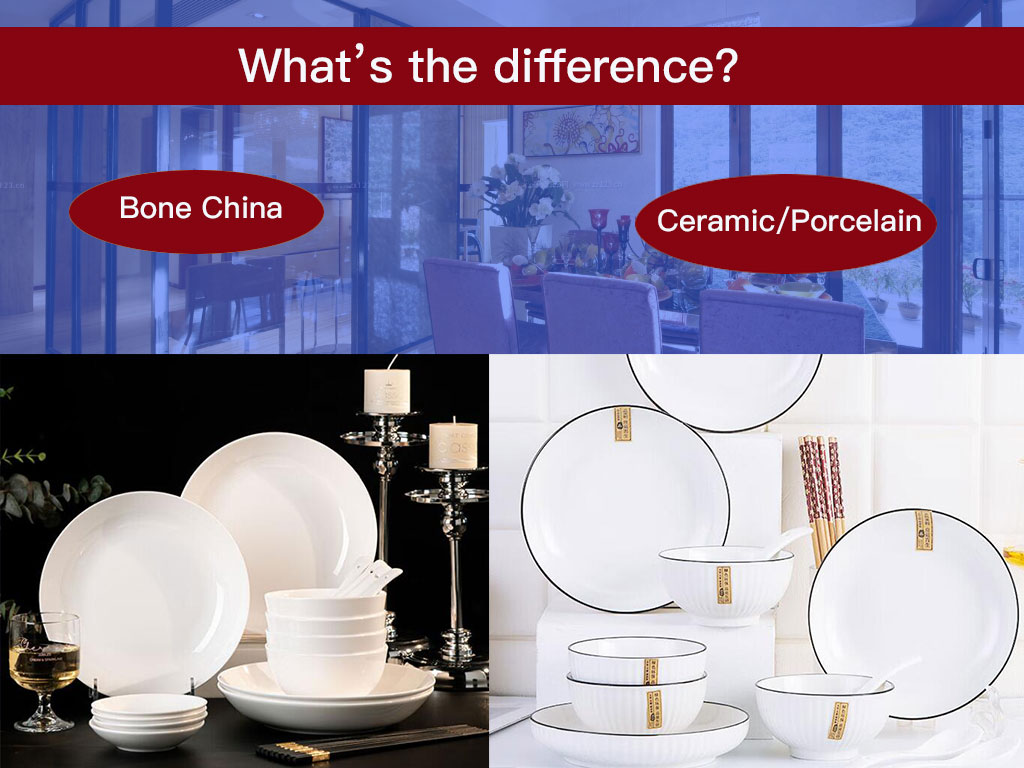 sự khác biệt giữa xương Trung Quốc và gốm sứ