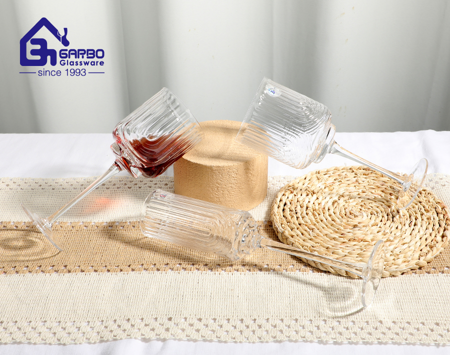 Luxury High-end crystal glass stemware with "U" design