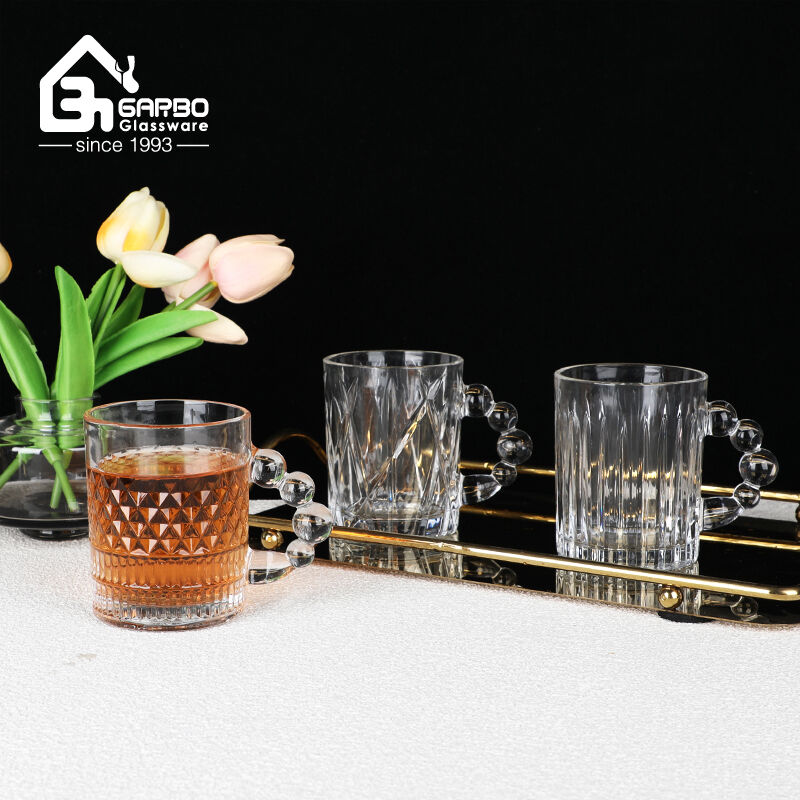 Why is this glass mug with pearl design handle popular at the Canton Fair?cid=3