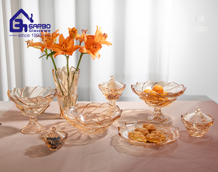 Amber glassware collection to meet your daily table needs