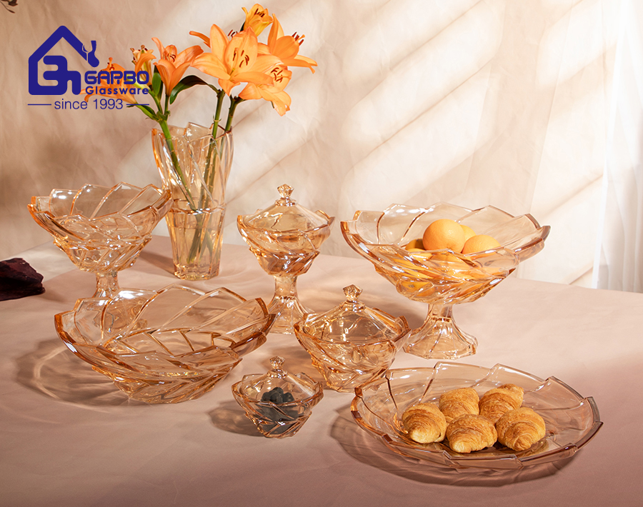 Amber glassware collection to meet your daily table needs