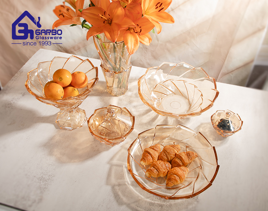 Amber glassware collection to meet your daily table needs
