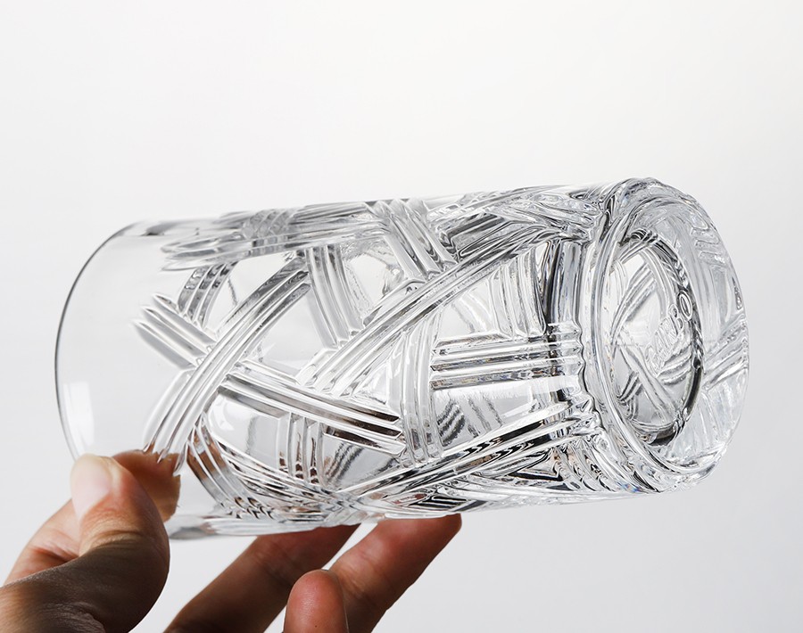 New Arrival High Ball Glass tumbler 390ml Engraved glass cup whiskey tumbler