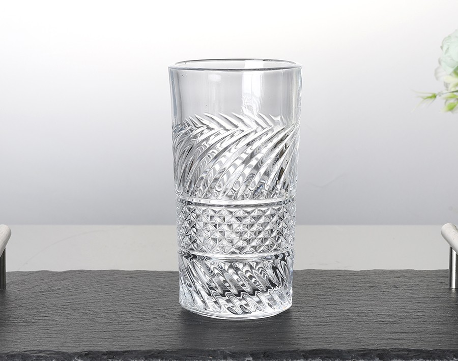 New Arrival High Ball Glass tumbler 390ml Engraved glass cup whiskey tumbler