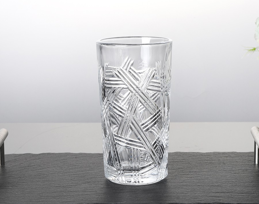 New Arrival High Ball Glass tumbler 390ml Engraved glass cup whiskey tumbler