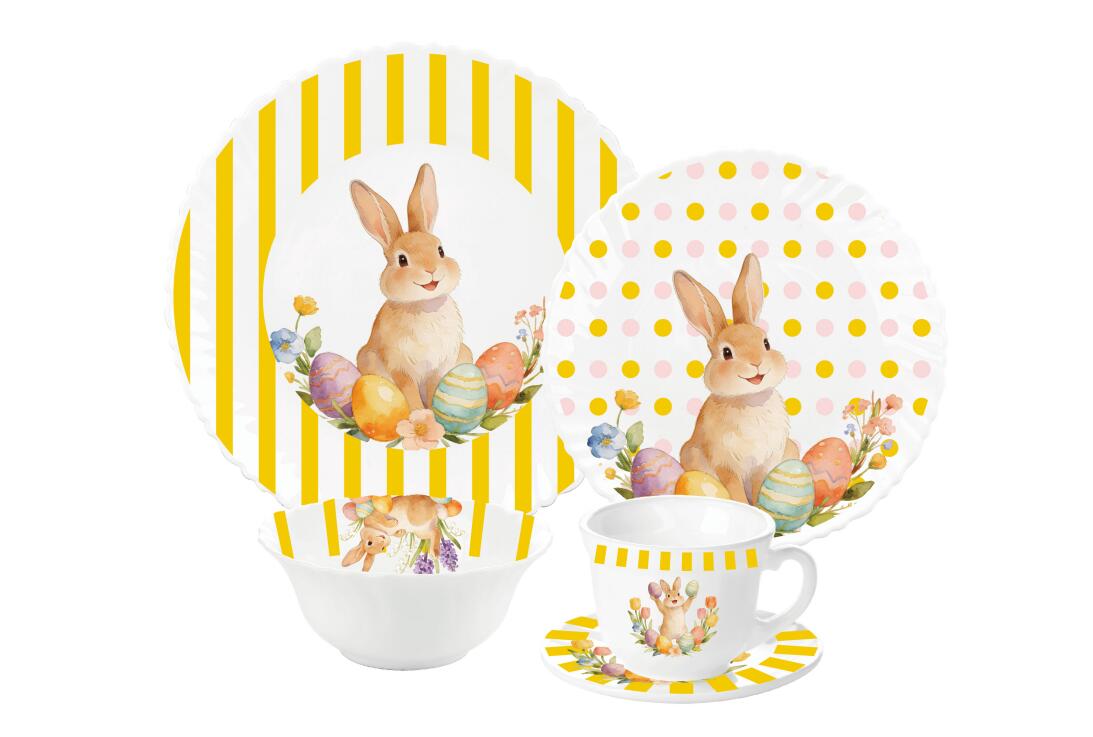 Floral patterns usher in a new chapter  Garbo help your brand white opal glassware suit features three different print styles, leading the seasonal business opportunities.