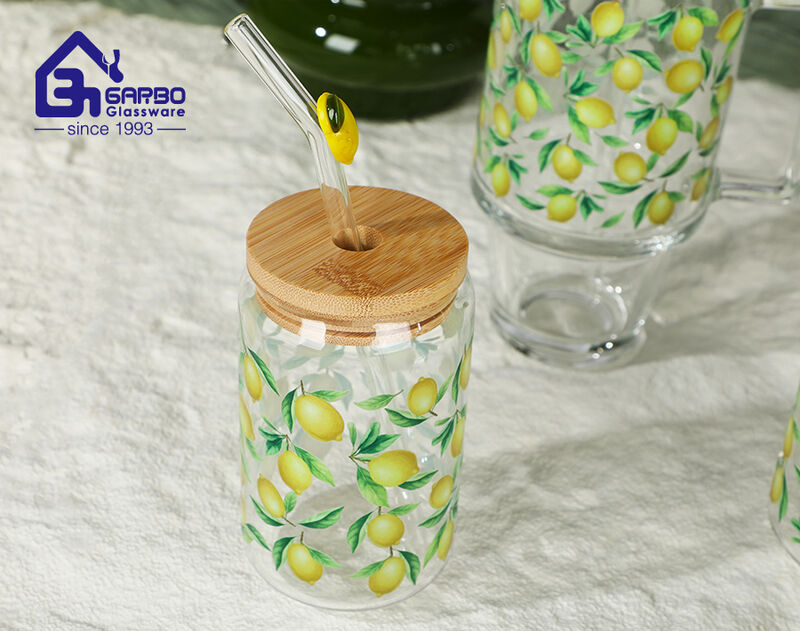 New Arrival Lemon-Patterned Glass Drinkingware Series