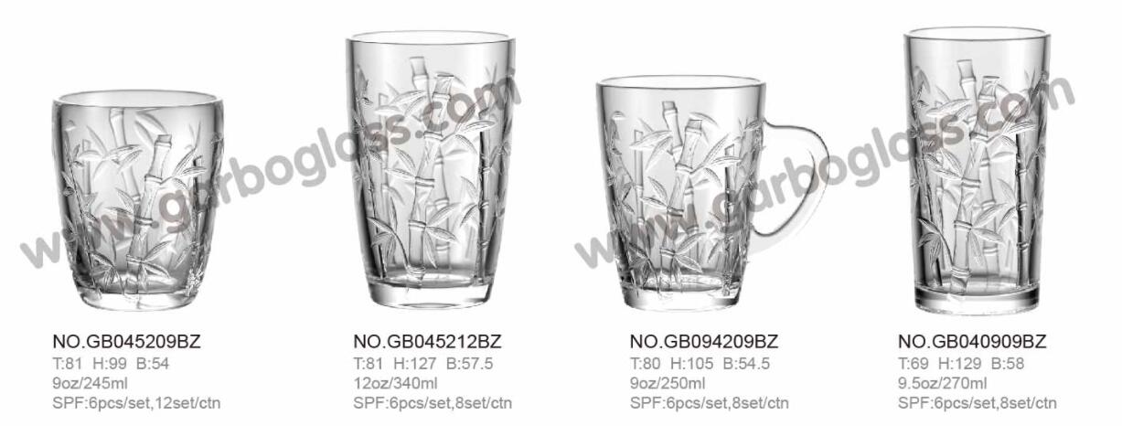 2026 New Release Glassware Tableware Bamboo Collection