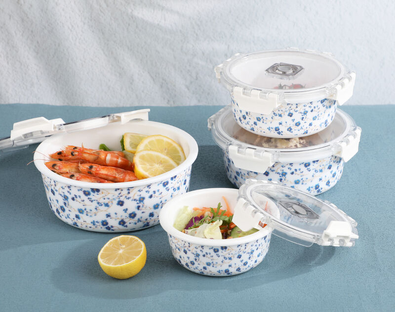 Facotry Wholesale Opal Glass Bowl With Decal
