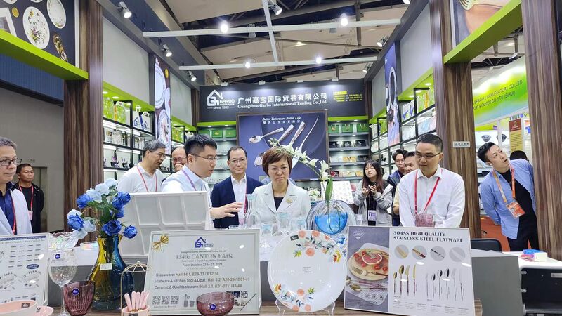 134th Canton Fair glassware booth from GARBO