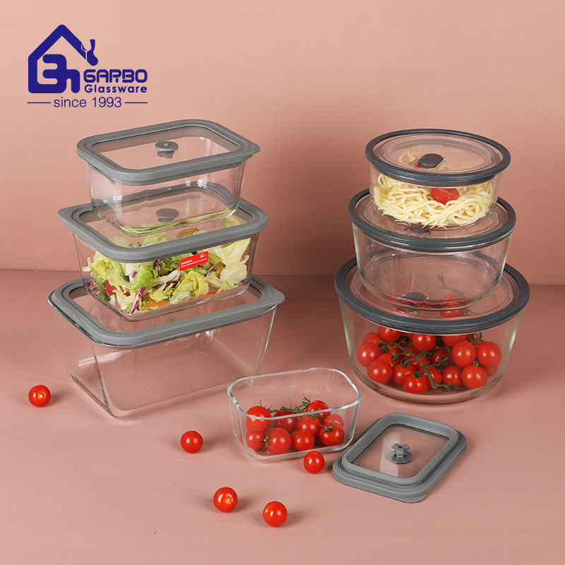 Popular High Borosilicate Glass Lunch Box With Glass Lids - New!