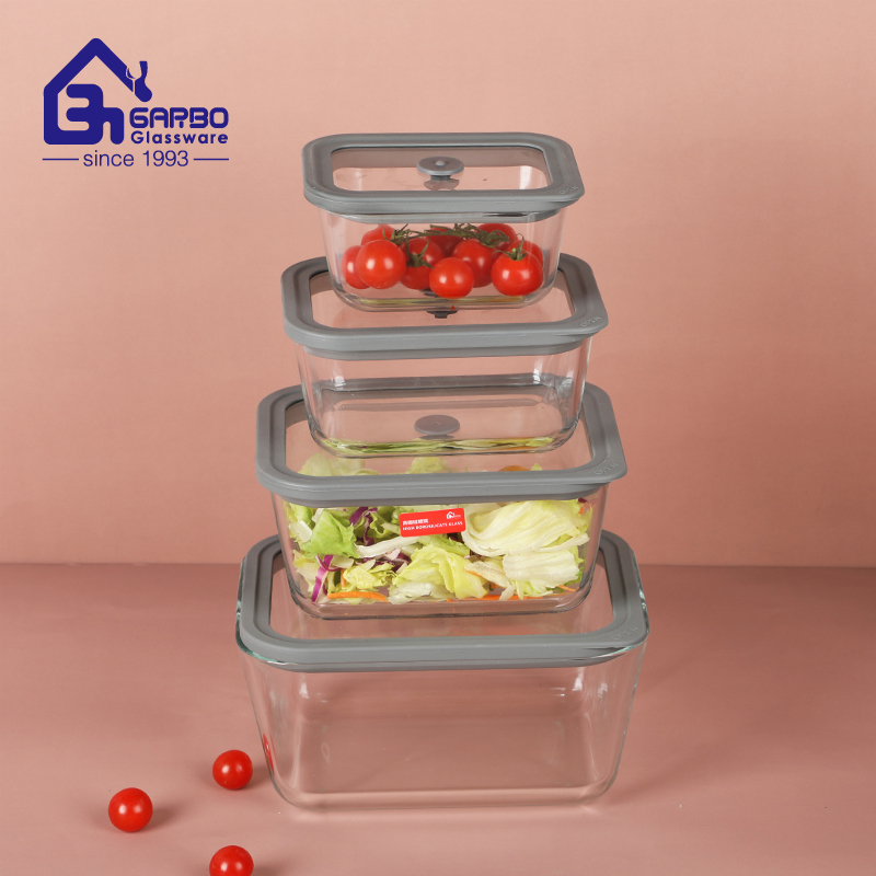 Popular High Borosilicate Glass Lunch Box With Glass Lids - New!