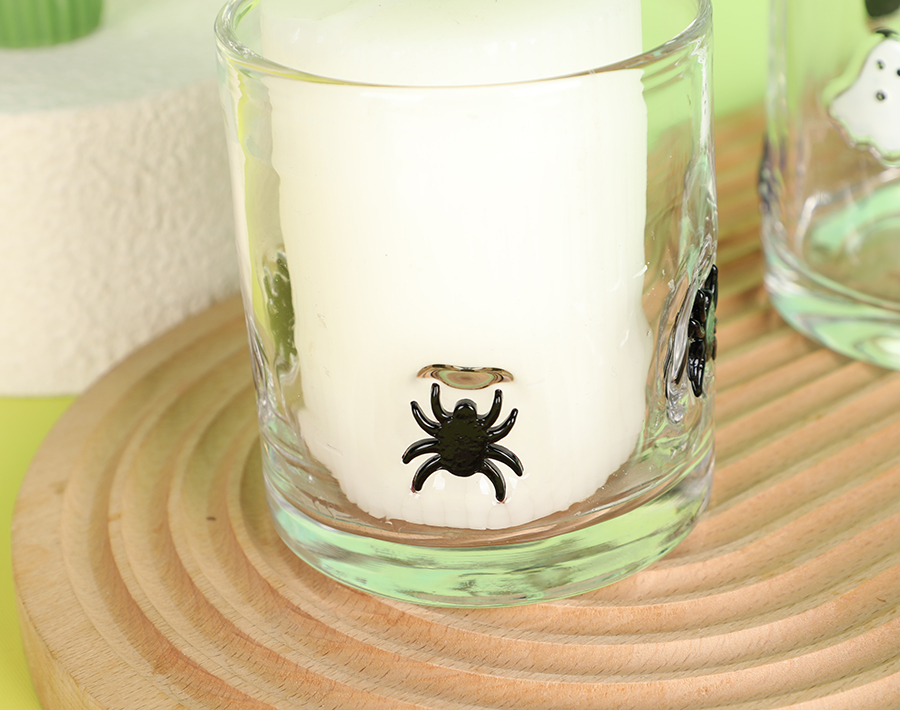 Halloween Series of Hand-Blown Glass Candle Holders Festive Decorative Items Halloween Series of Hand-Blown Glass Candle Holders Festive Decorative Items