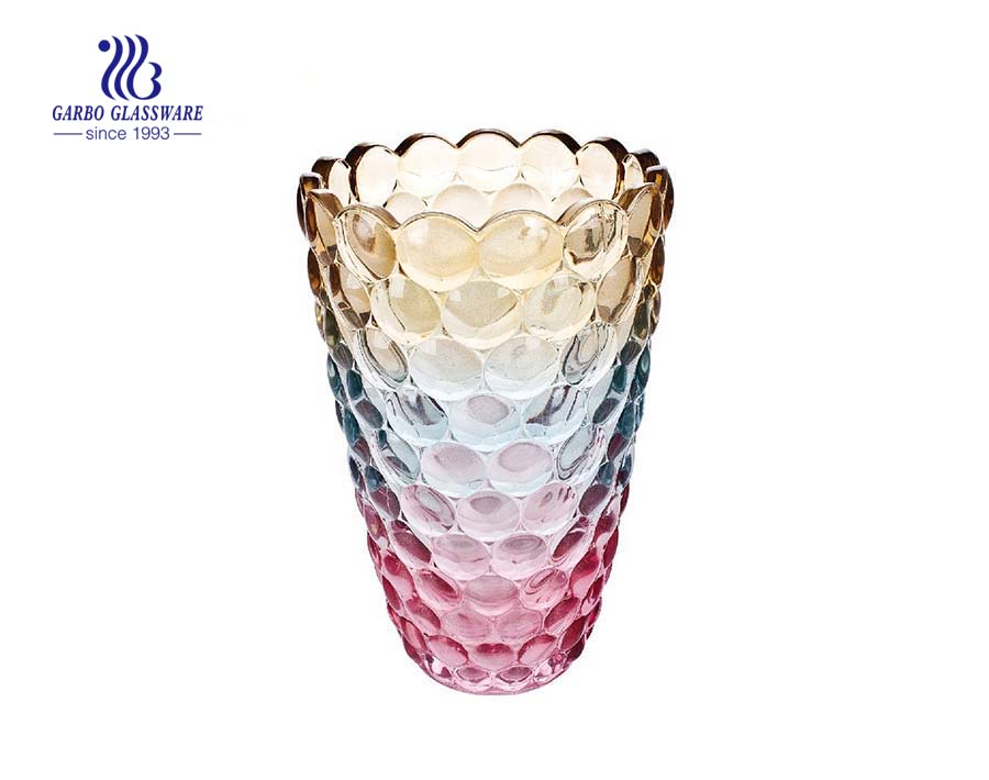 china factory colorful glass vase for home decoration