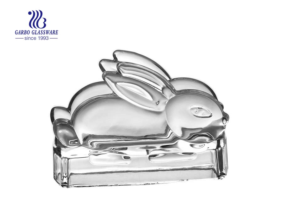 Glass rabbit shape napkin holder wholesale
