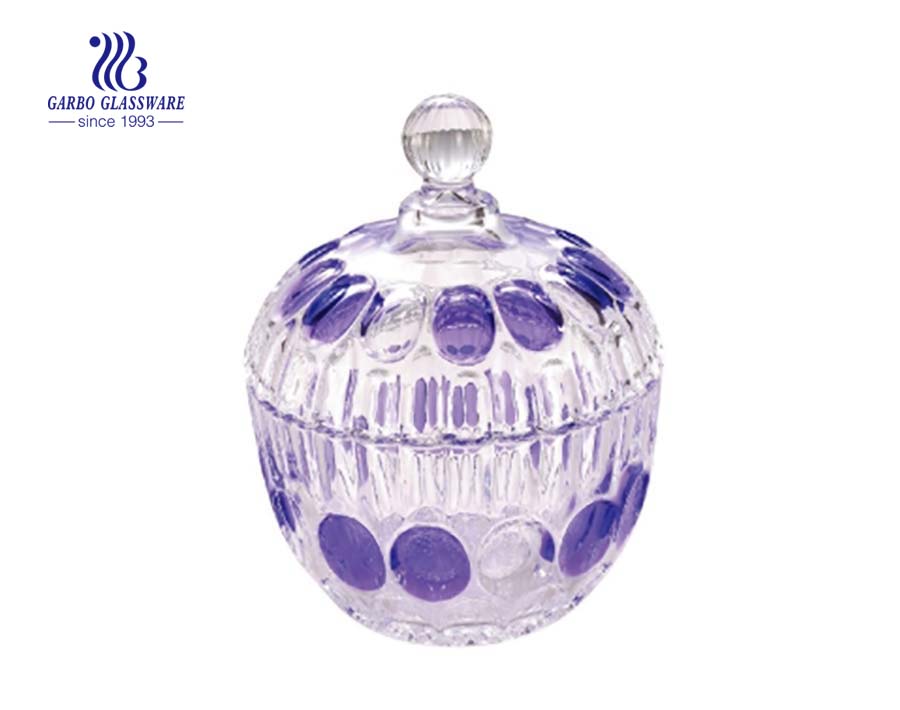 Garbo einzigartige Kürbisform hochwertige Glas Candy Glas mit Deckel