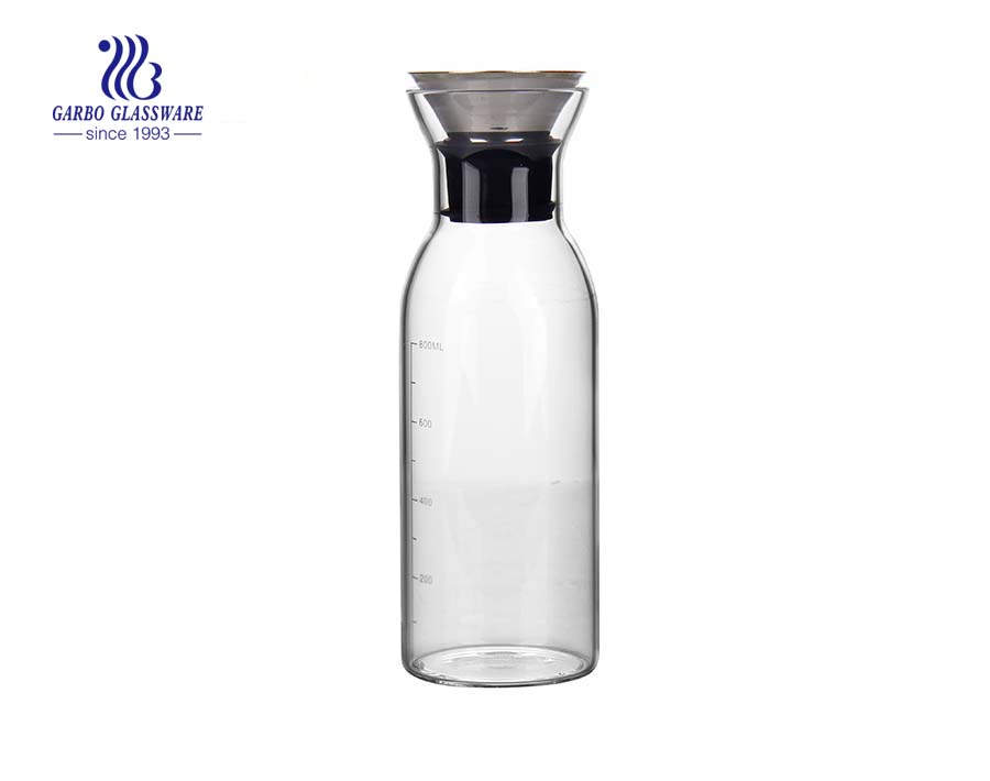 304 Stainless steel lid pyrex glass carafe suppliers