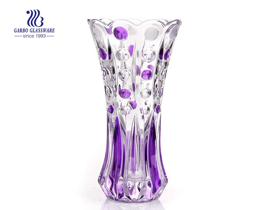 China manufacture bubble design glass vase for home decor