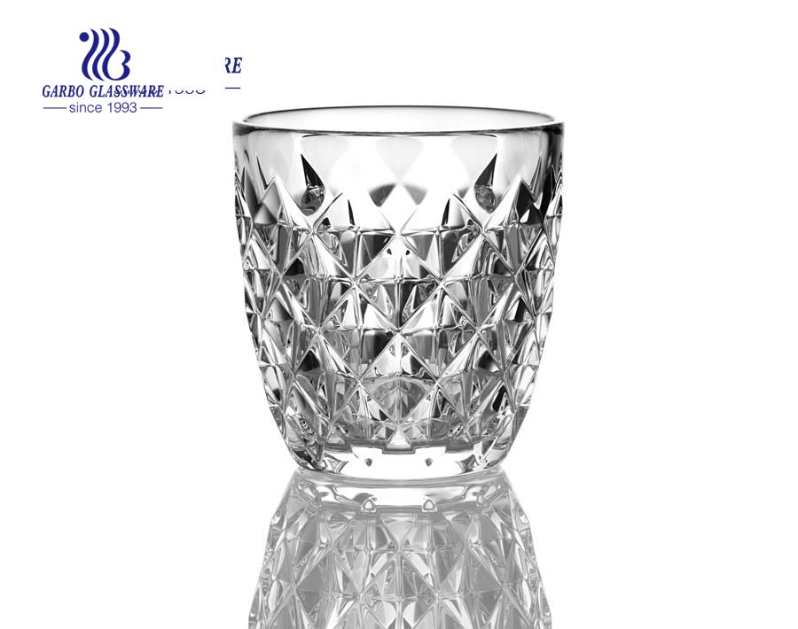 Set of four/six  fashioned glass wine tumblers