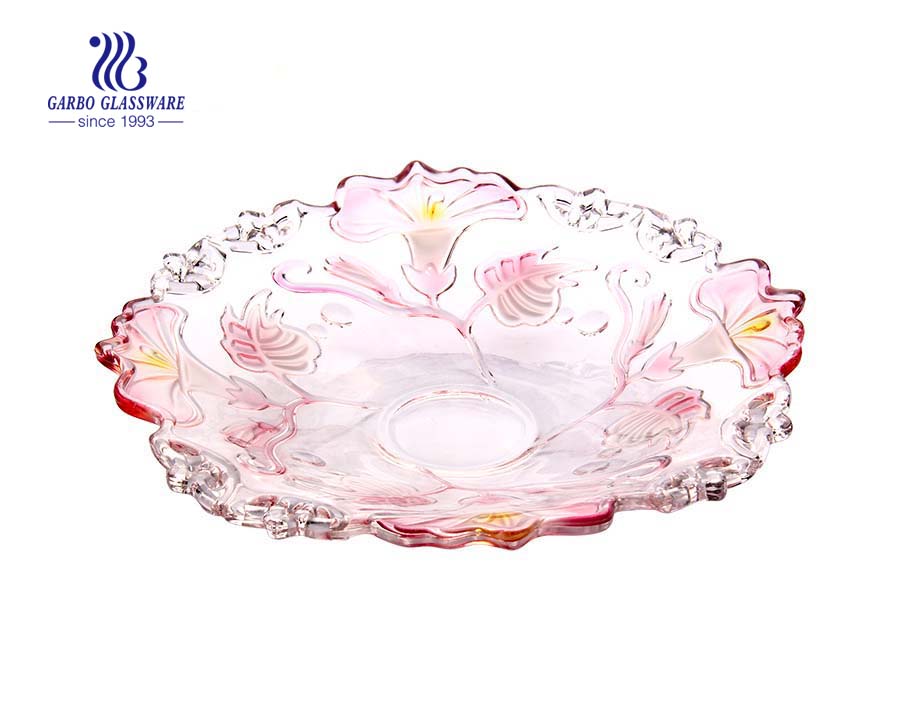 Glass Fruit Plate for Home Decoration