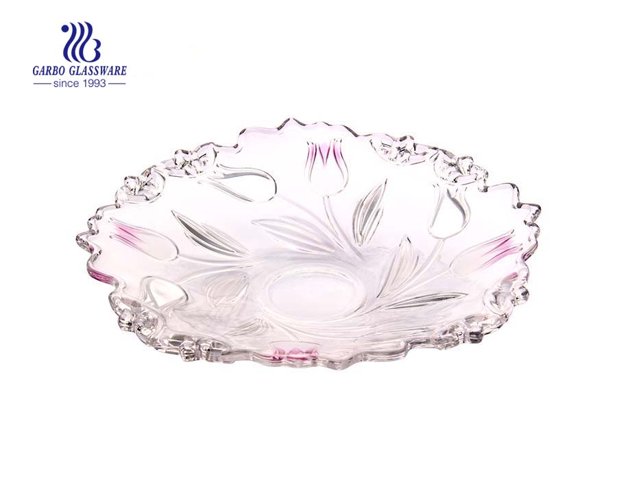 Glass Fruit Plate for Home Decoration