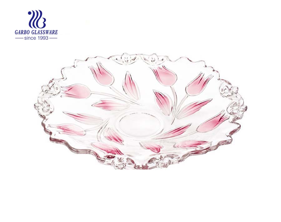 Glass Fruit Plate for Home Decoration