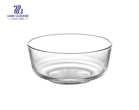 1.2L STOCKED clear glass serving bowl for soup