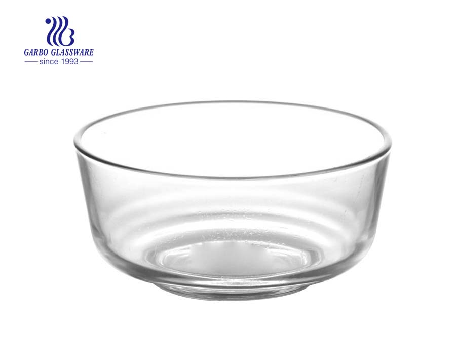 1.2L STOCKED clear glass serving bowl for soup