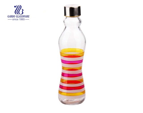 Botella de vidrio de color en spray de 500 ml