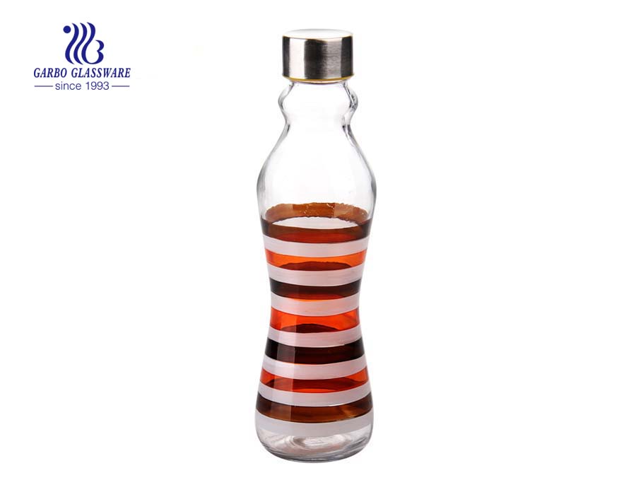 Botella de vidrio de color en spray de 500 ml