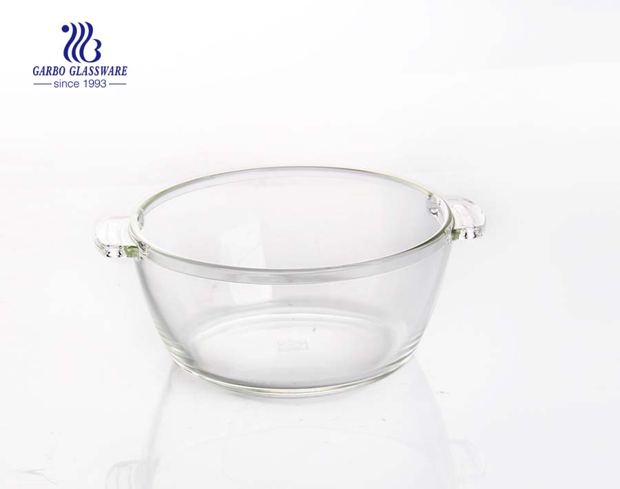 Pyrex 1.5L baking glass soup pot with ear handle