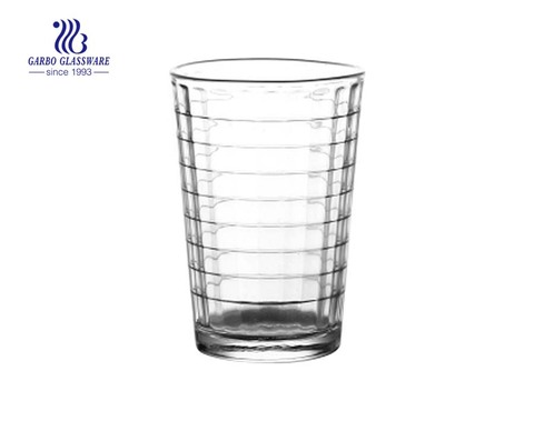 Vasos de vidrio de agua de nuevo diseño de 7 oz