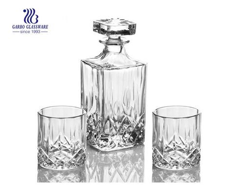 Wholesale 7pcs glass decanter sets 750ml 