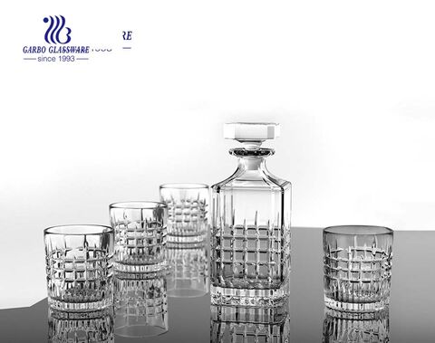 Wholesale 7pcs glass decanter sets 750ml 