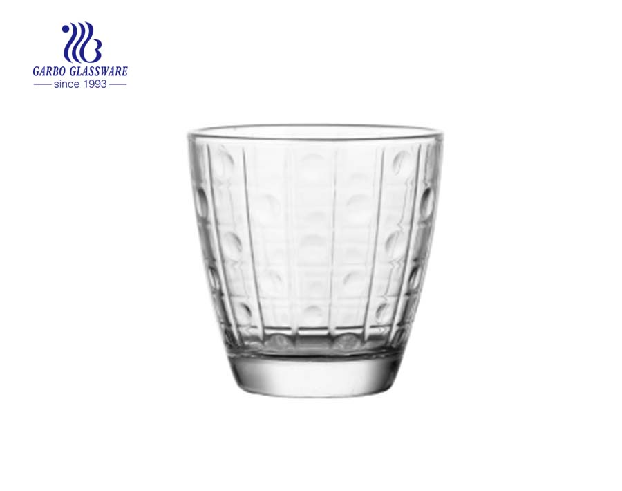 7oz Eiform beliebte Punkt Design Glas Wasser Tasse