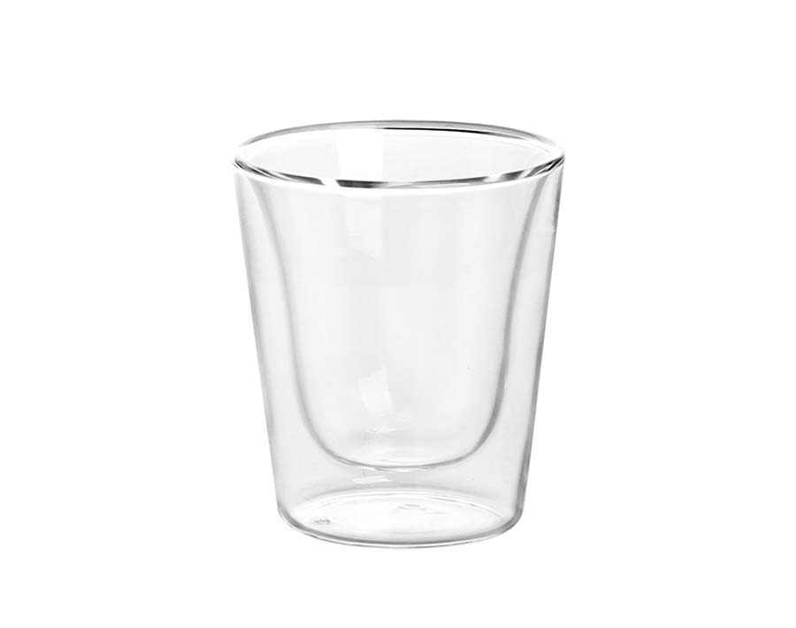 Tasse en verre à café en pyrex transparent à double paroi de 10 oz