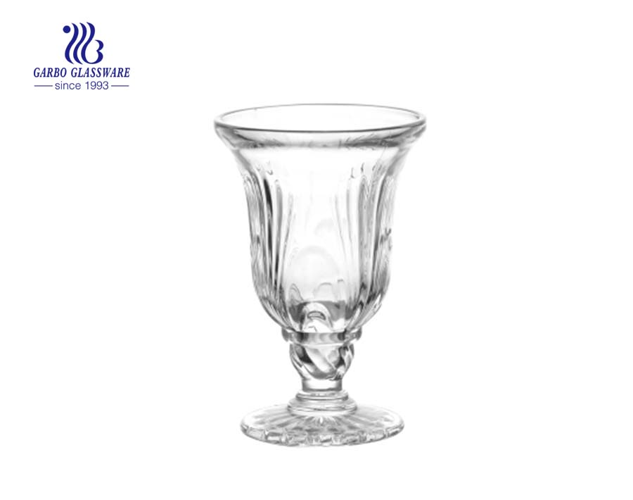 high quality engraved tumbler glass for desert