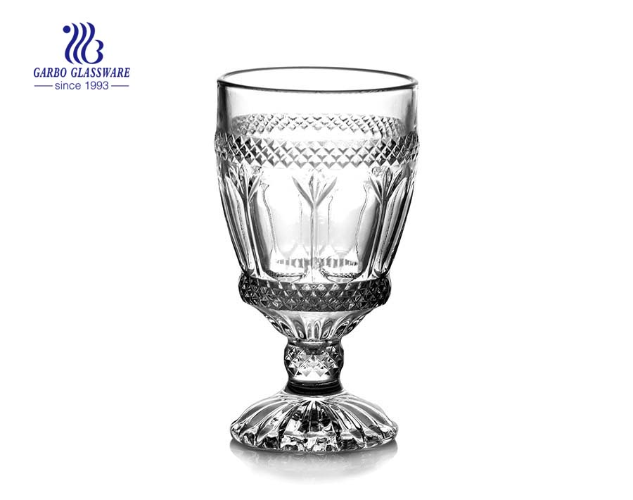 high quality engraved tumbler glass for desert