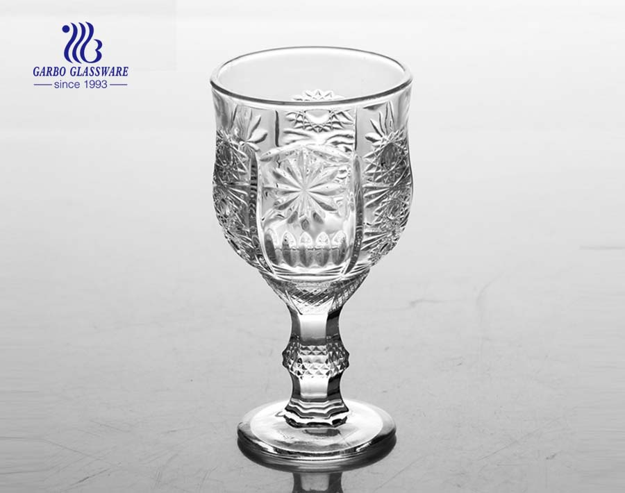 high quality engraved tumbler glass for desert