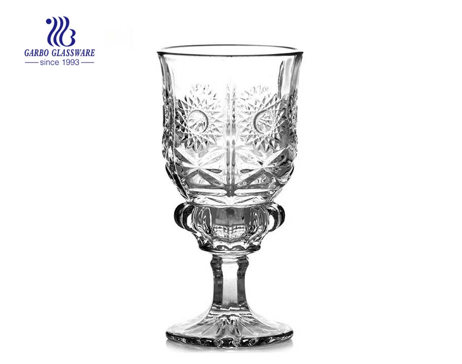 high quality engraved tumbler glass for desert