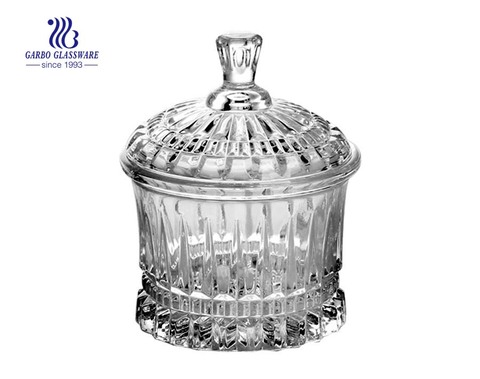 High White Quality Glass Candy Jar