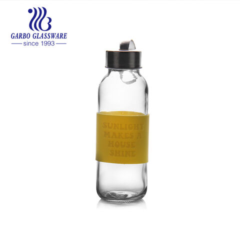 Garrafa de vidro transparente do esporte 450ml