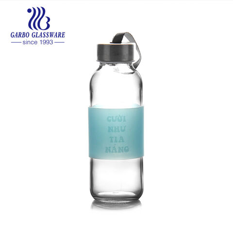 450ml transparent sport glass bottle 