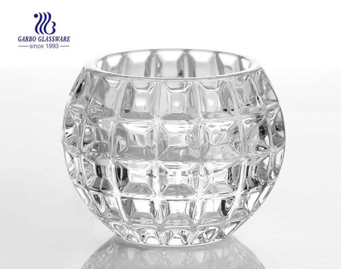 Suporte de vela de vidro de decoração fabricado na China