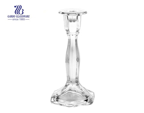 china tall clear glass candle holders