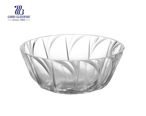 STOCKED 6.5 inch glass dinner serving bowl kitchen glassware